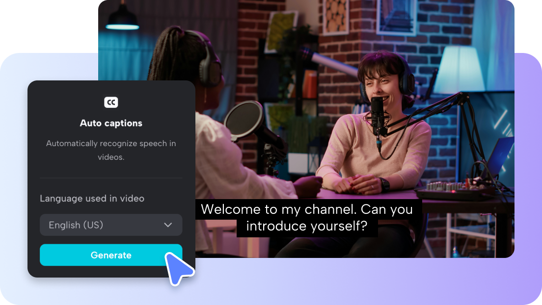 Speech-to-text for automatic captioning